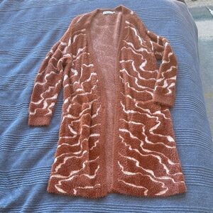 Greylin / Anthropologie Brown Patterned Sweater Cardigan (M)